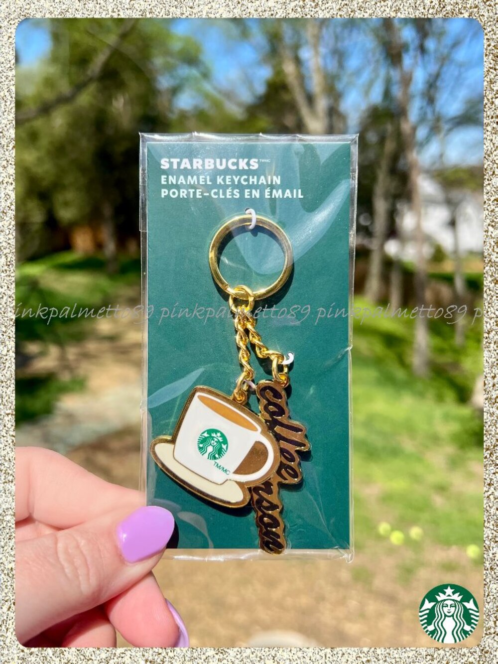 ☕ NWT 2025 Starbucks Enameled Small Metal "Coffee Person" Keychain